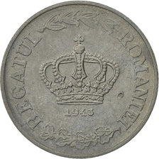 Coin, Romania, Mihai I, 20 Lei, 1943, AU(50-53), Zinc, KM:62