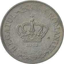 Monnaie, Roumanie, Mihai I, 20 Lei, 1943, TTB+, Zinc, KM:62