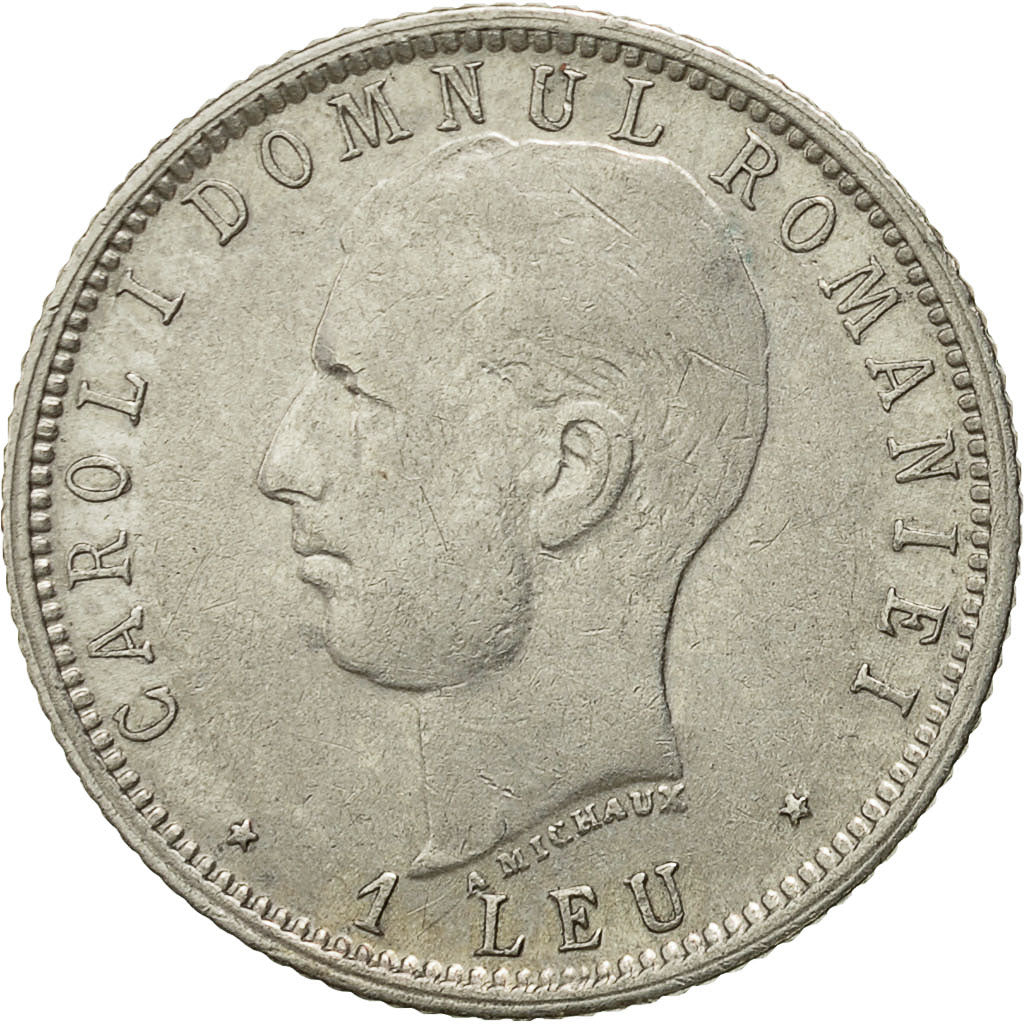 Coin, Romania, Carol I, Leu, 1906, EF(40-45), Silver, KM:34
