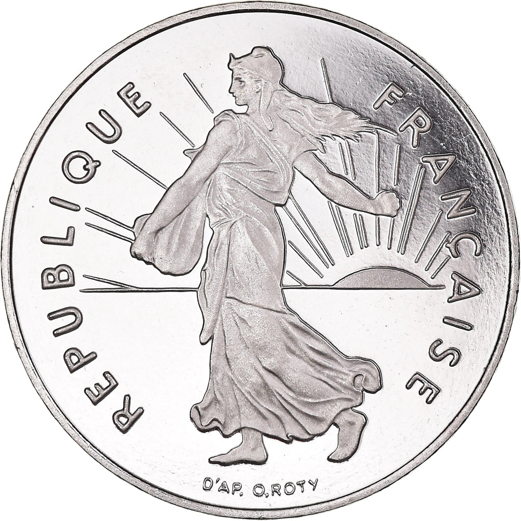 Coin, France, Semeuse, Franc, 2001, Paris, Proof / BE, MS(65-70), Nickel