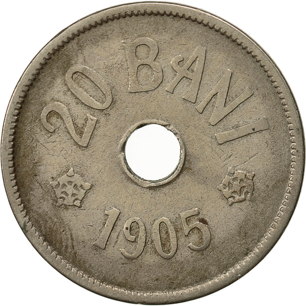 Münze, Rumänien, Carol I, 20 Bani, 1905, S+, Copper-nickel, KM:33