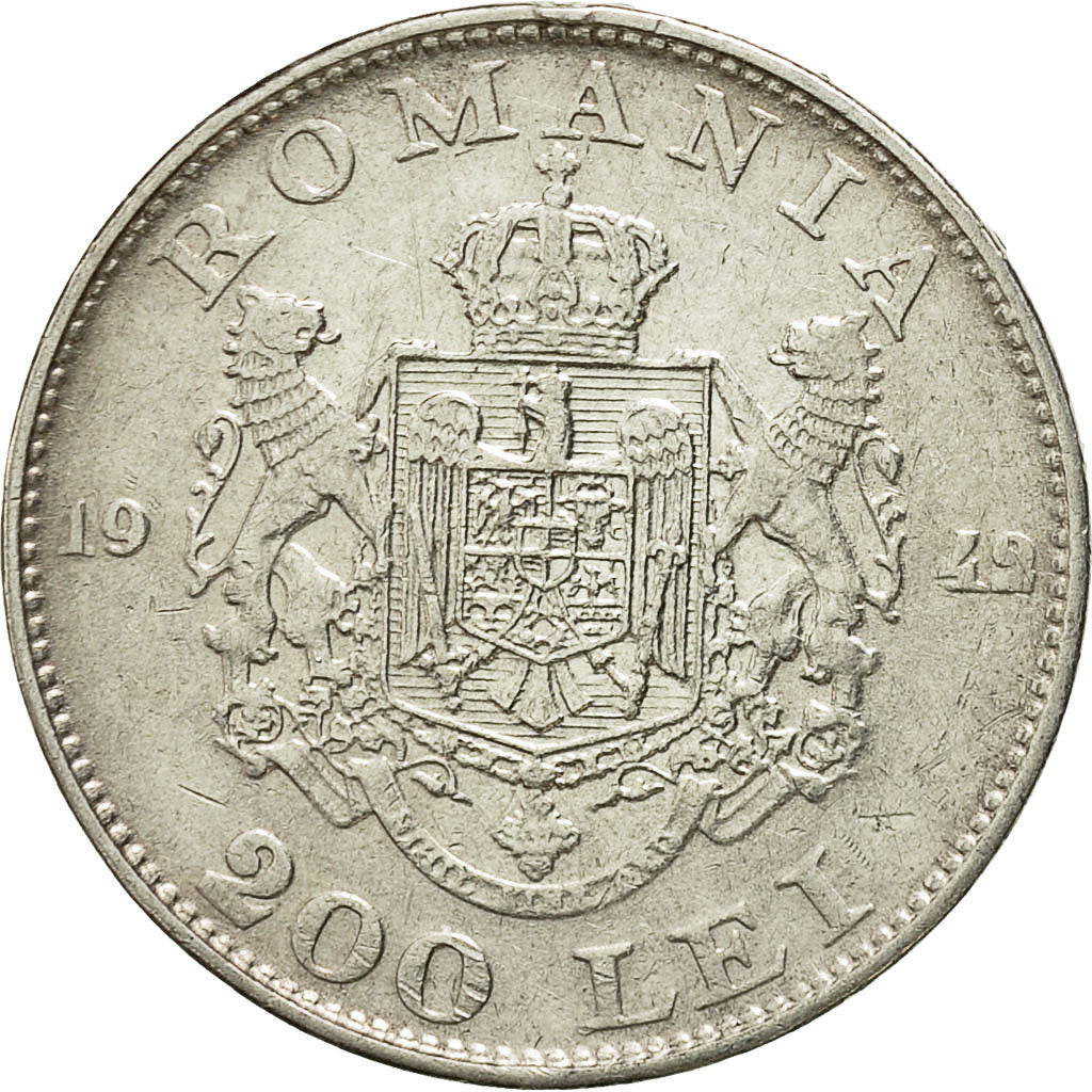 Münze, Rumänien, Mihai I, 200 Lei, 1942, SS, Silber, KM:63