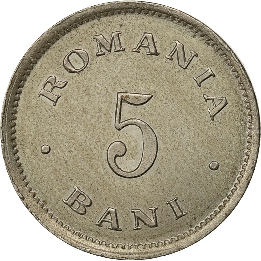 Coin, Romania, Carol I, 5 Bani, 1900, AU(55-58), Copper-nickel, KM:28