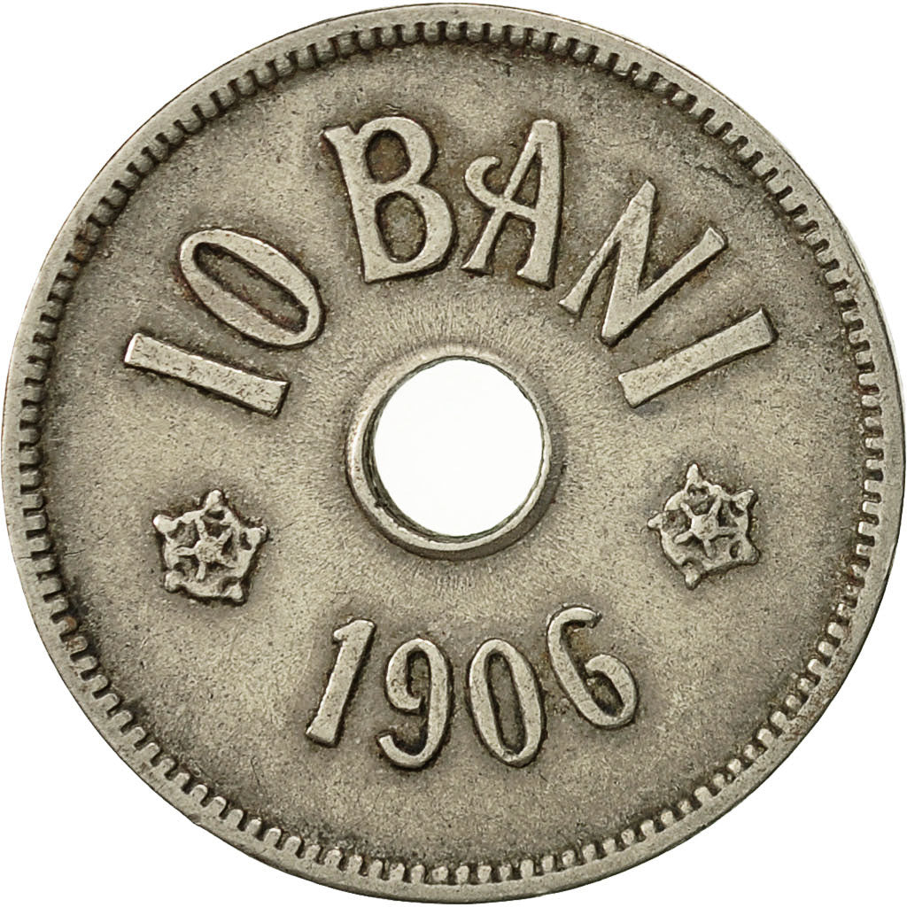 Coin, Romania, Carol I, 10 Bani, 1906, EF(40-45), Copper-nickel, KM:32