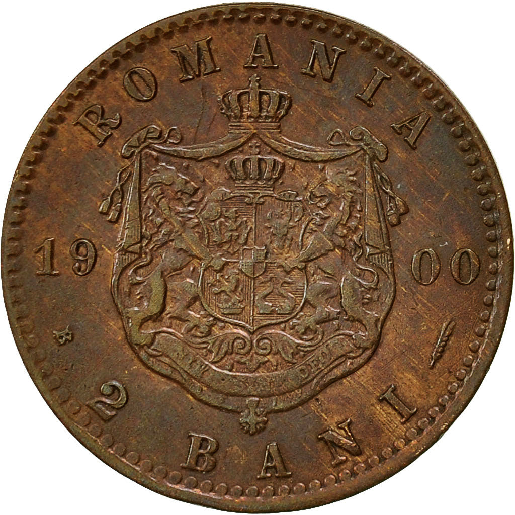 Coin, Romania, Carol I, 2 Bani, 1900, EF(40-45), Copper, KM:27