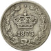 Coin, Romania, Carol I, 50 Bani, 1873, EF(40-45), Silver, KM:9
