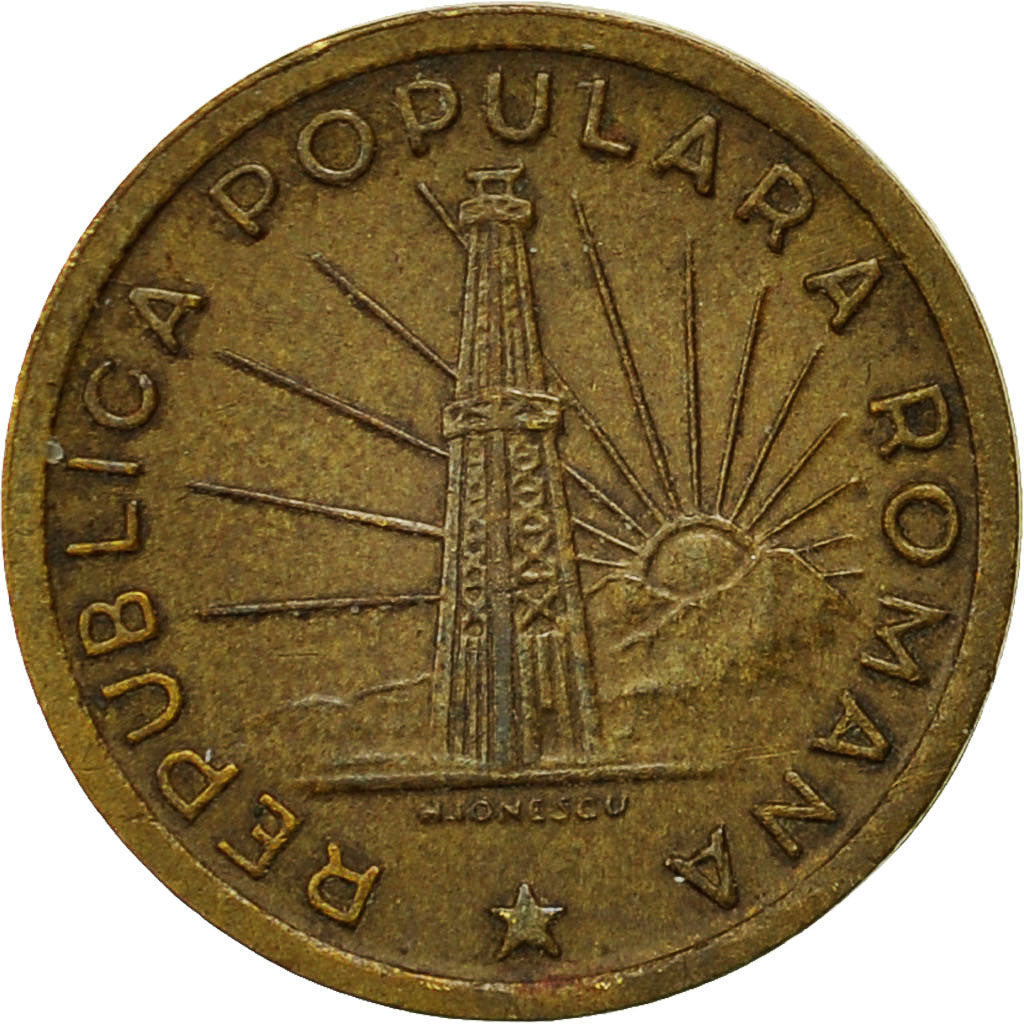 Coin, Romania, Leu, 1949, EF(40-45), Copper-Nickel-Zinc, KM:78