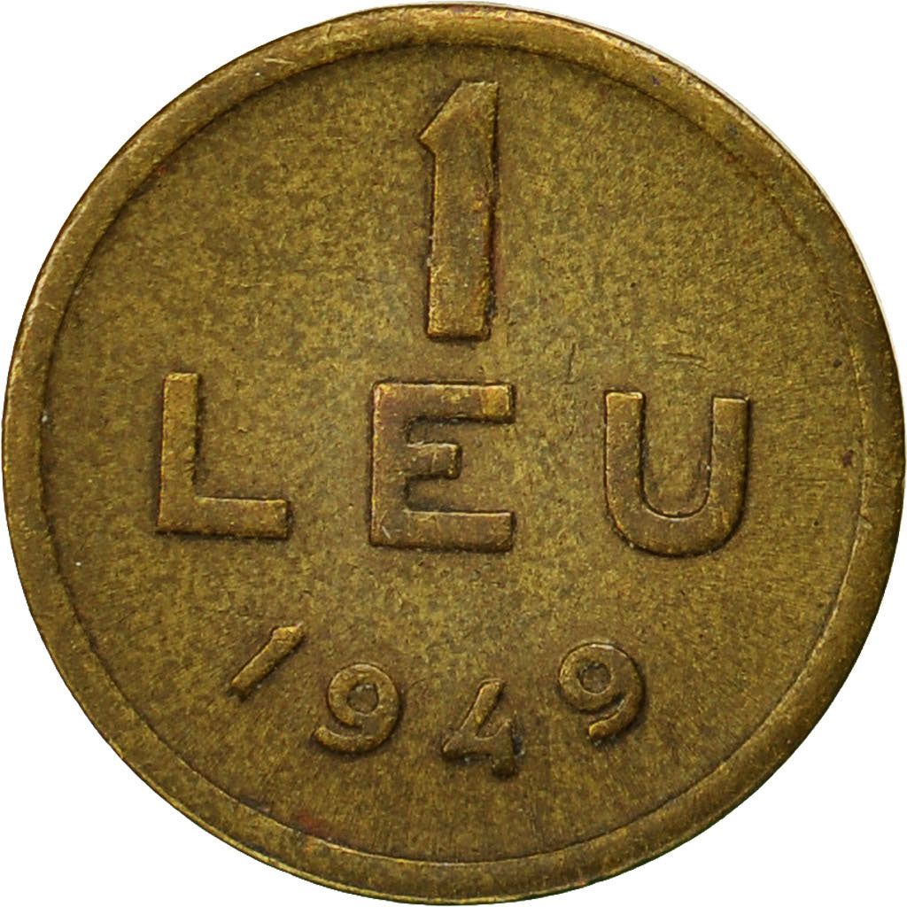 Coin, Romania, Leu, 1949, EF(40-45), Copper-Nickel-Zinc, KM:78
