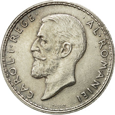 Moneta, Romania, Carol I, Leu, 1914, SPL-, Argento, KM:42