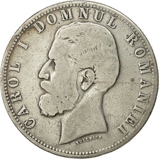 Münze, Rumänien, Carol I, 5 Lei, 1880, S, Silber, KM:12