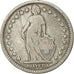 Moneta, Svizzera, 2 Francs, 1875, Bern, MB, Argento, KM:21