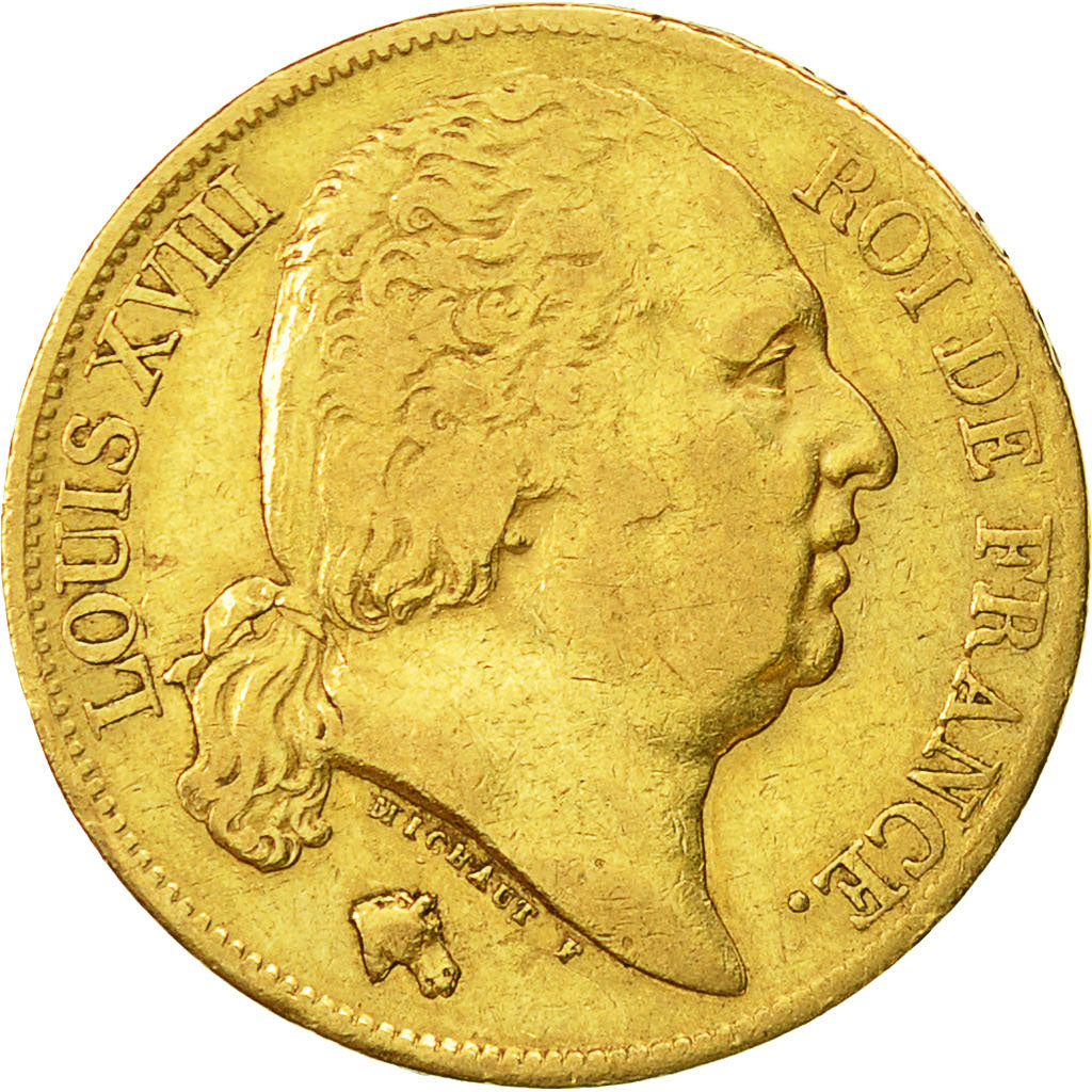 Monnaie, France, Louis XVIII, Louis XVIII, 20 Francs, 1818, Paris, TB+, Or