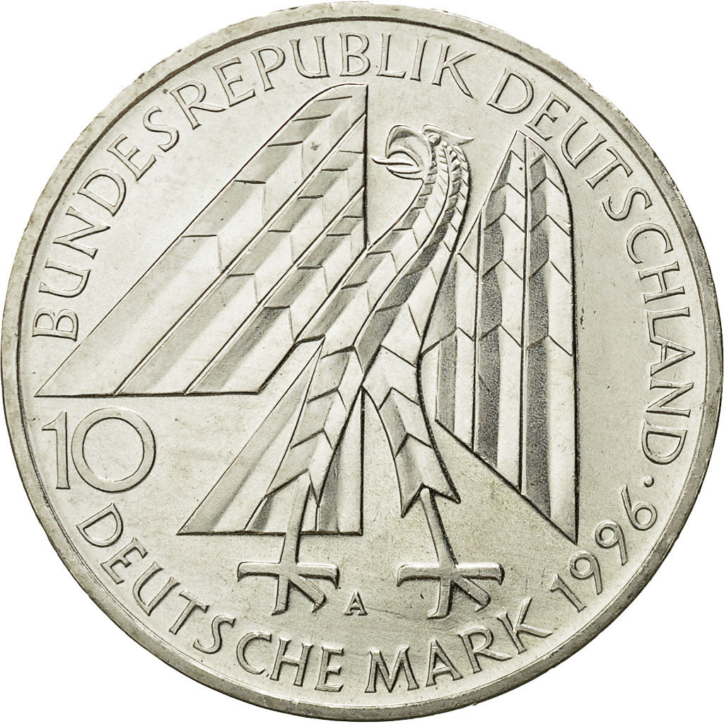 Coin, GERMANY - FEDERAL REPUBLIC, 10 Mark, 1996, Berlin, Germany, MS(63)
