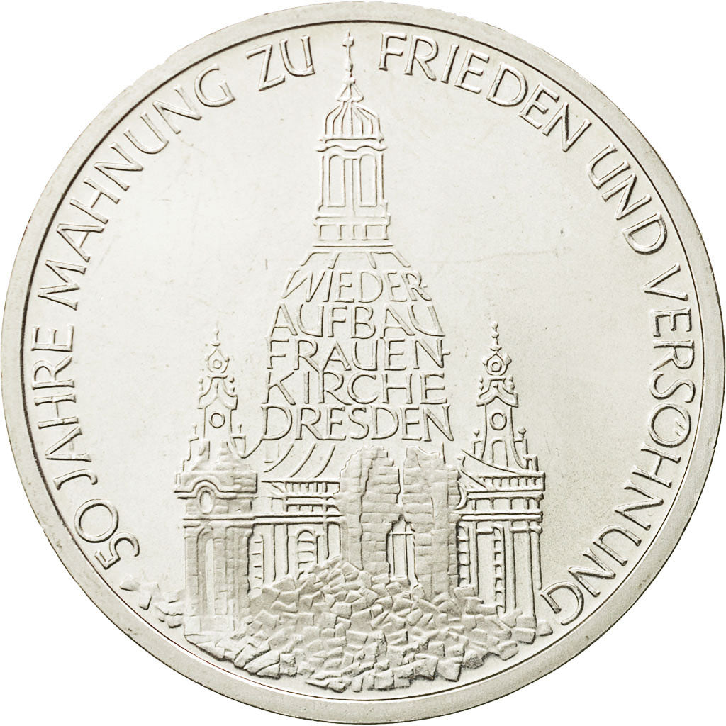 Coin, GERMANY - FEDERAL REPUBLIC, 10 Mark, 1995, Hamburg, Germany, MS(63)