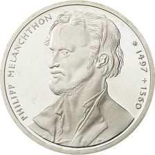 Coin, GERMANY - FEDERAL REPUBLIC, 10 Mark, 1997, Hamburg, MS(63), Silver