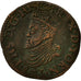 Coin, Belgium, Liard, 1583, Tournai, EF(40-45), Copper