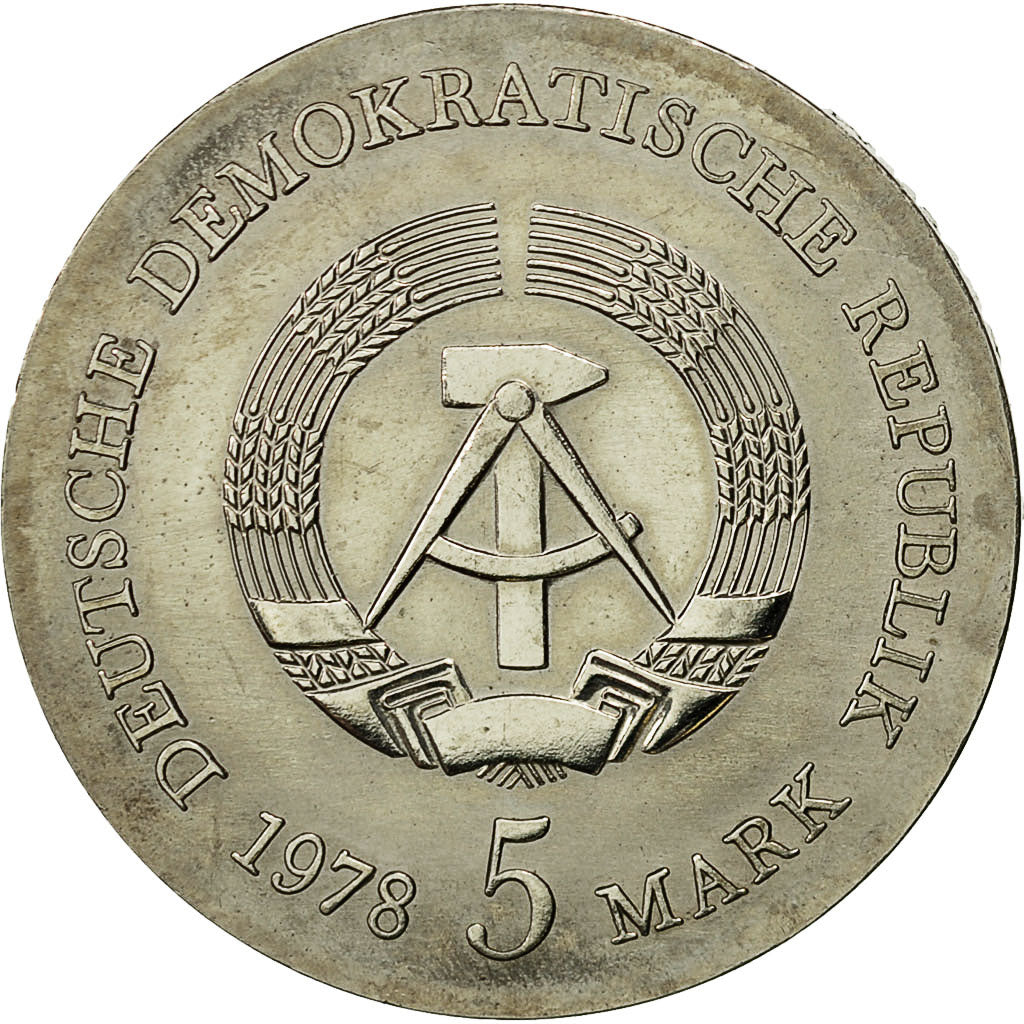 Coin, GERMAN-DEMOCRATIC REPUBLIC, 5 Mark, 1978, MS(60-62), Copper-nickel, KM:67