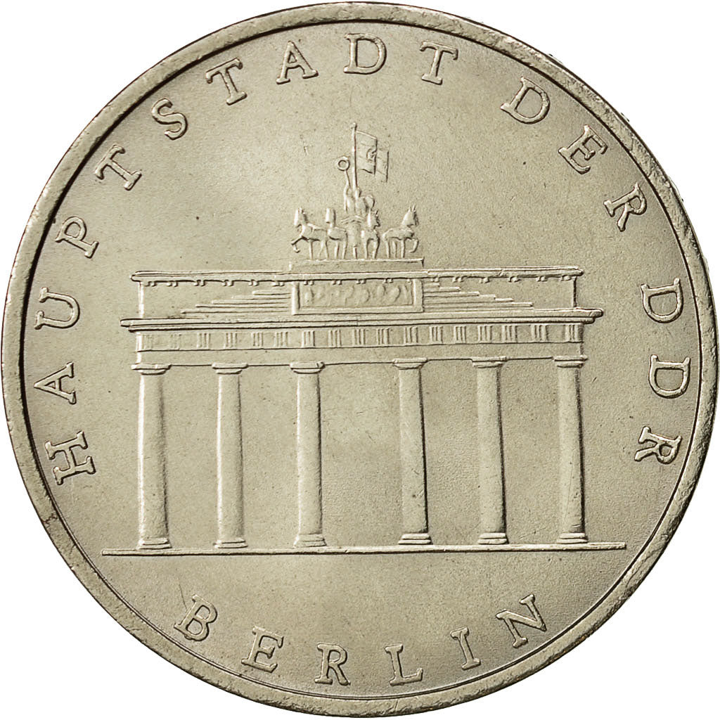 Moneta, REPUBBLICA DEMOCRATICA TEDESCA, 5 Mark, 1971, Berlin, SPL-, Rame-nichel