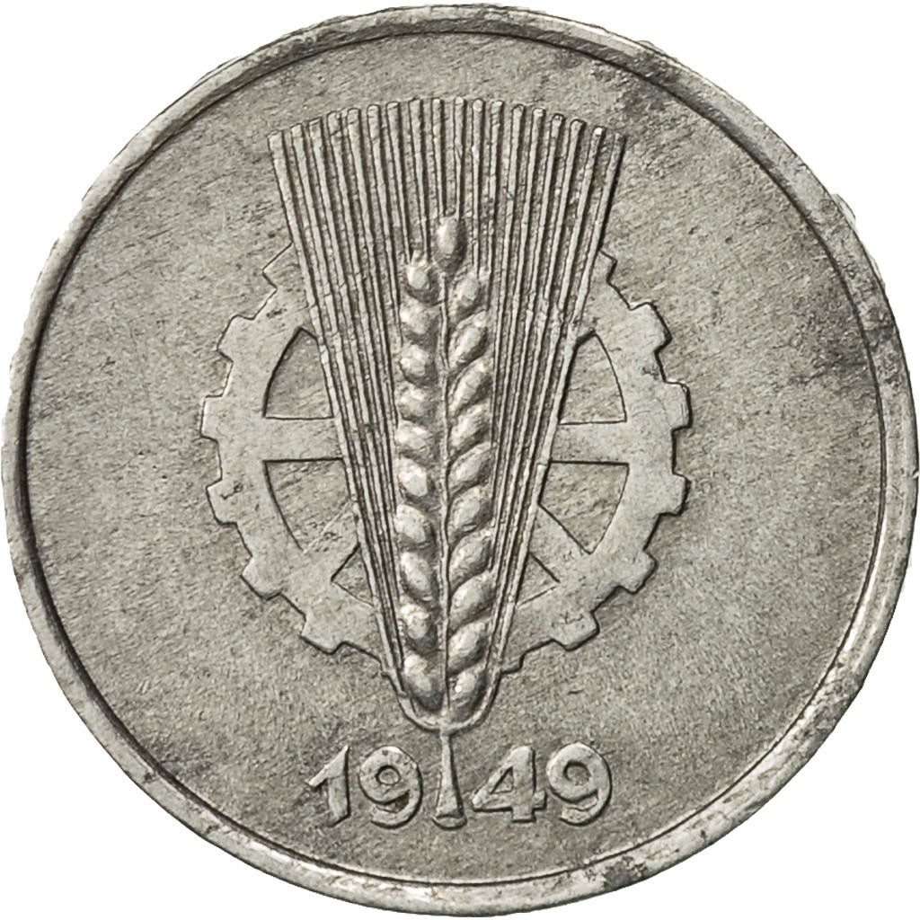 Coin, GERMAN-DEMOCRATIC REPUBLIC, Pfennig, 1949, Berlin, EF(40-45), Aluminum