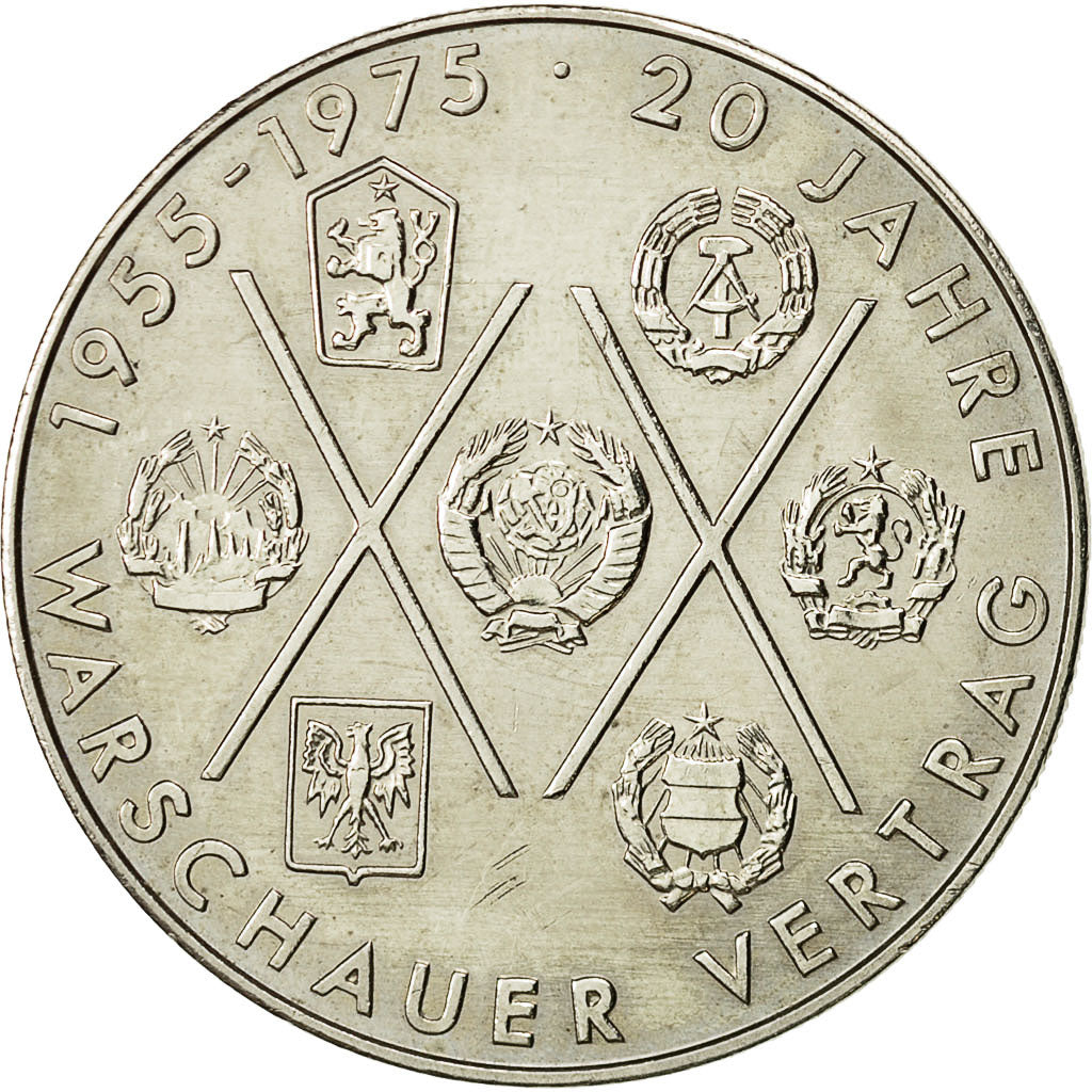 Coin, GERMAN-DEMOCRATIC REPUBLIC, 10 Mark, 1975, Berlin, AU(55-58)
