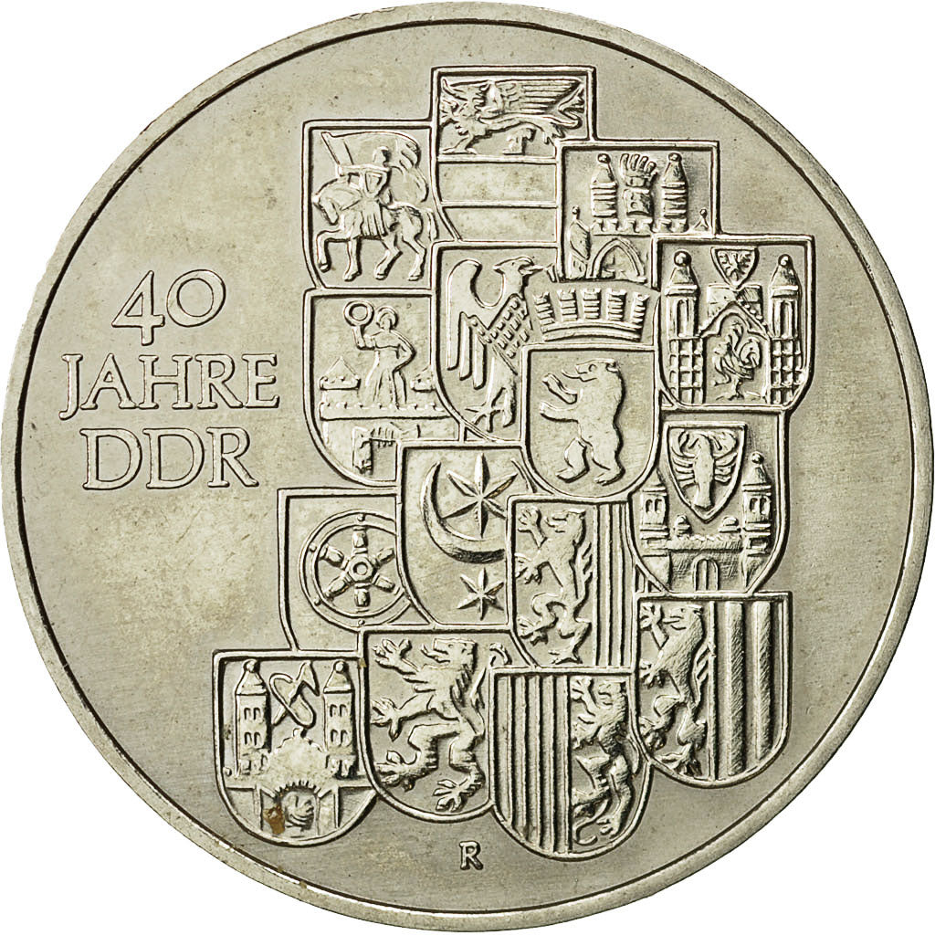 Coin, GERMAN-DEMOCRATIC REPUBLIC, 10 Mark, 1989, Berlin, MS(60-62)