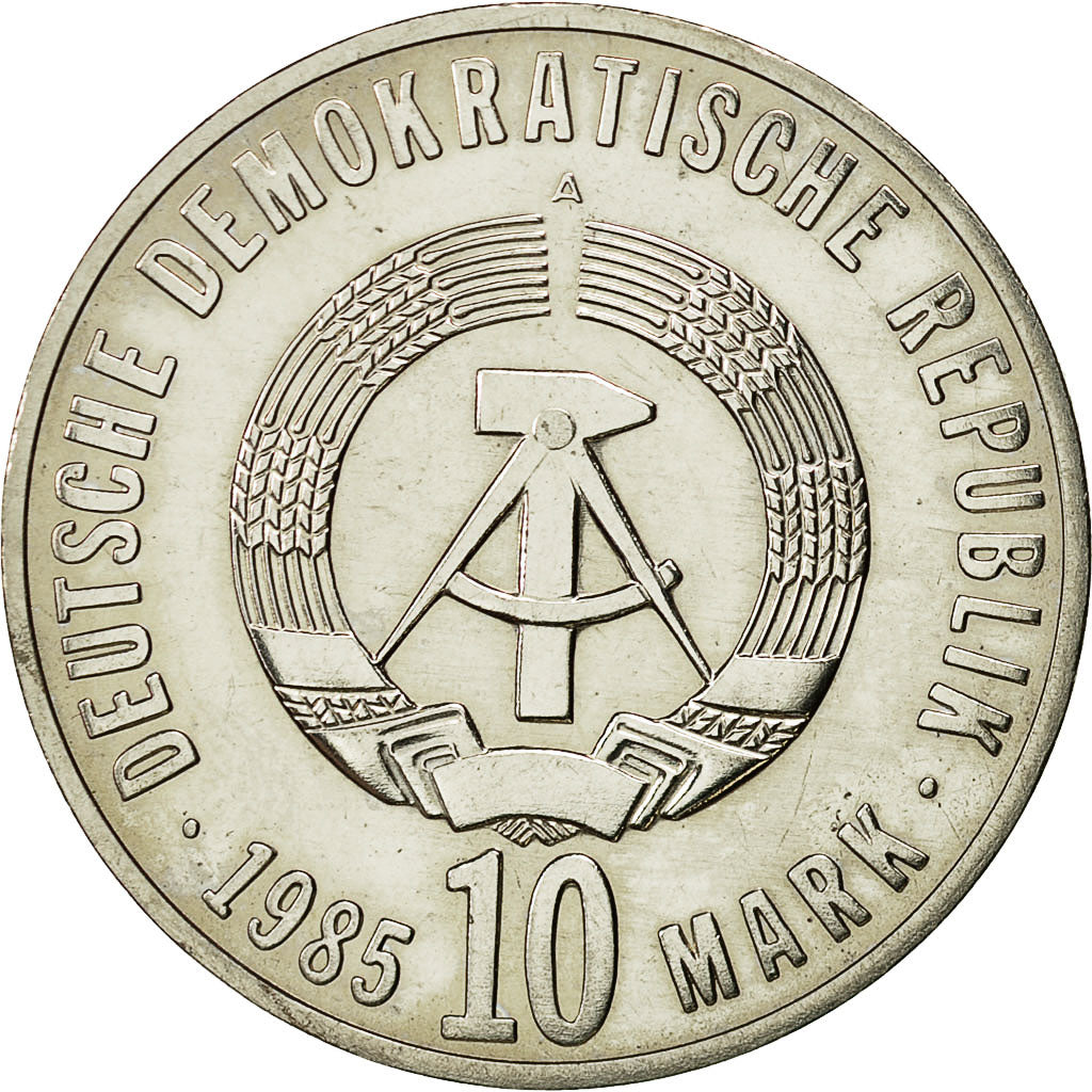 Coin, GERMAN-DEMOCRATIC REPUBLIC, 10 Mark, 1985, Berlin, MS(60-62)