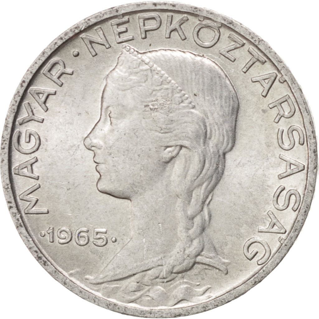 HUNGARY, 5 Filler, 1965, Budapest, KM #549, MS(63), Aluminum, 17, 0.58