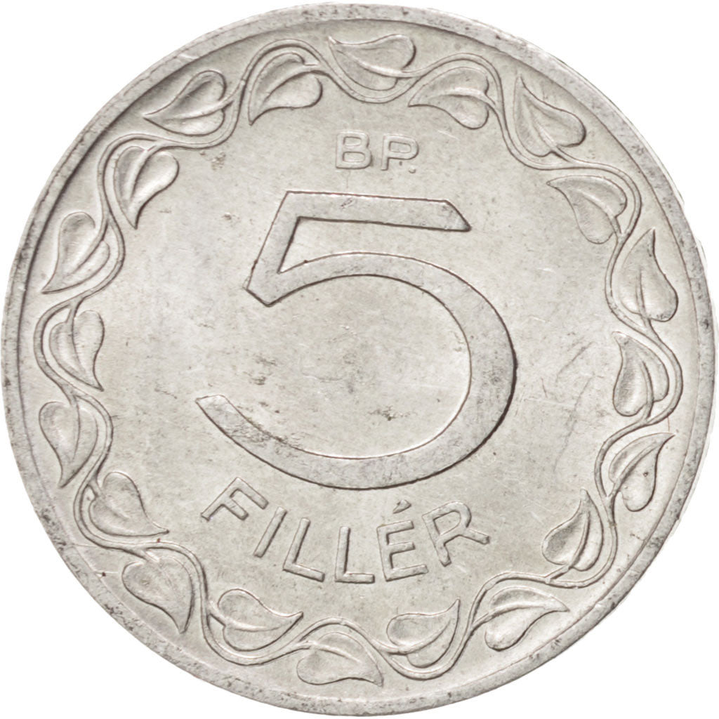HUNGARY, 5 Filler, 1965, Budapest, KM #549, MS(63), Aluminum, 17, 0.58
