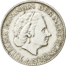 Coin, Netherlands, Juliana, Gulden, 1965, EF(40-45), Silver, KM:184