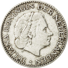 Coin, Netherlands, Juliana, Gulden, 1954, EF(40-45), Silver, KM:184