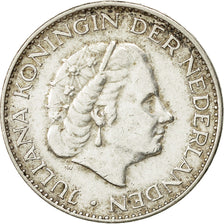 Coin, Netherlands, Juliana, Gulden, 1965, EF(40-45), Silver, KM:184