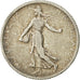 Moneta, Francja, Semeuse, Franc, 1909, Paris, VF(30-35), Srebro, KM:844.1