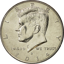 Coin, United States, Half Dollar, 2014, Denver, MS(64), Copper-Nickel Clad