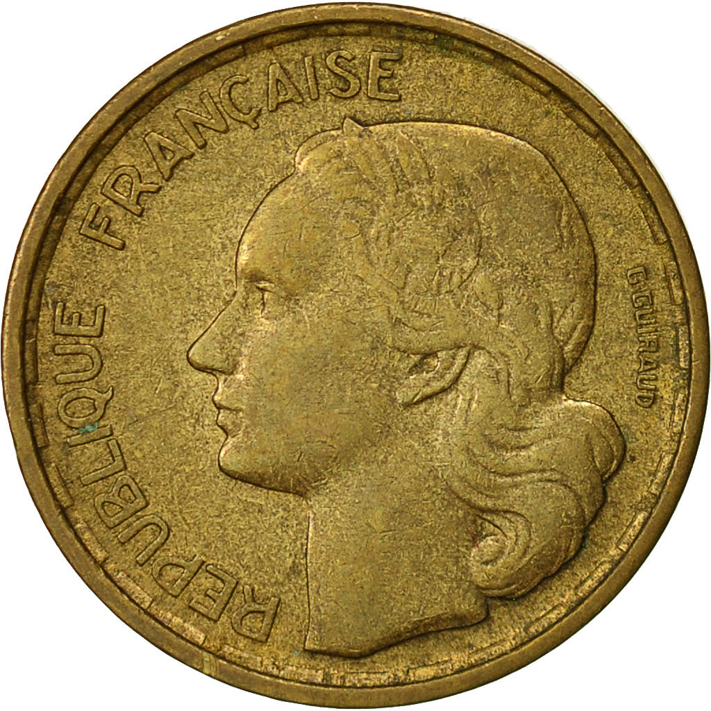 Moneta, Francja, Guiraud, 10 Francs, 1953, Beaumont - Le Roger, AU(50-53)