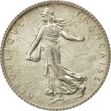 Coin, France, Semeuse, Franc, 1915, Paris, AU(50-53), Silver, KM:844.1