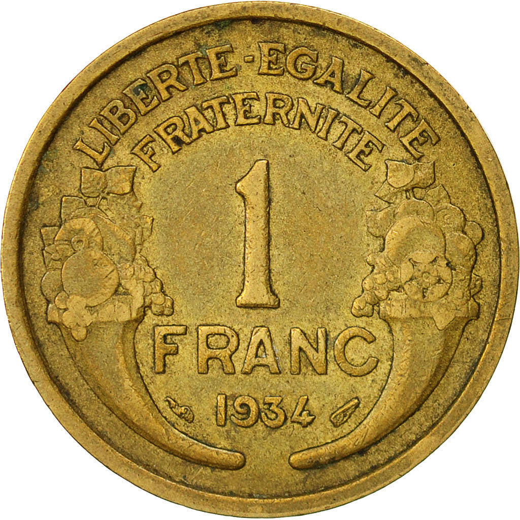 Coin, France, Morlon, Franc, 1940, EF(40-45), Aluminum-Bronze, KM:885