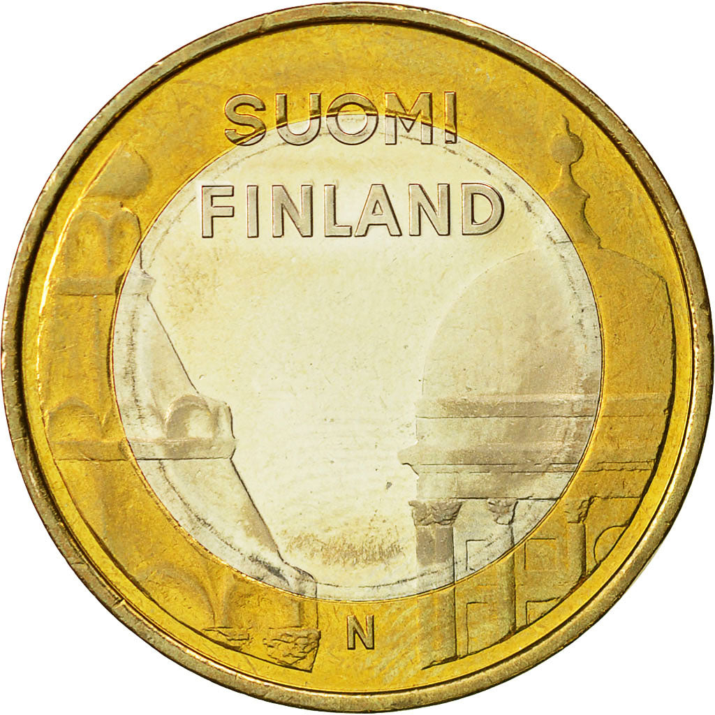 Finland, 5 Euro, 2012, MS(63), Bi-Metallic, KM:191