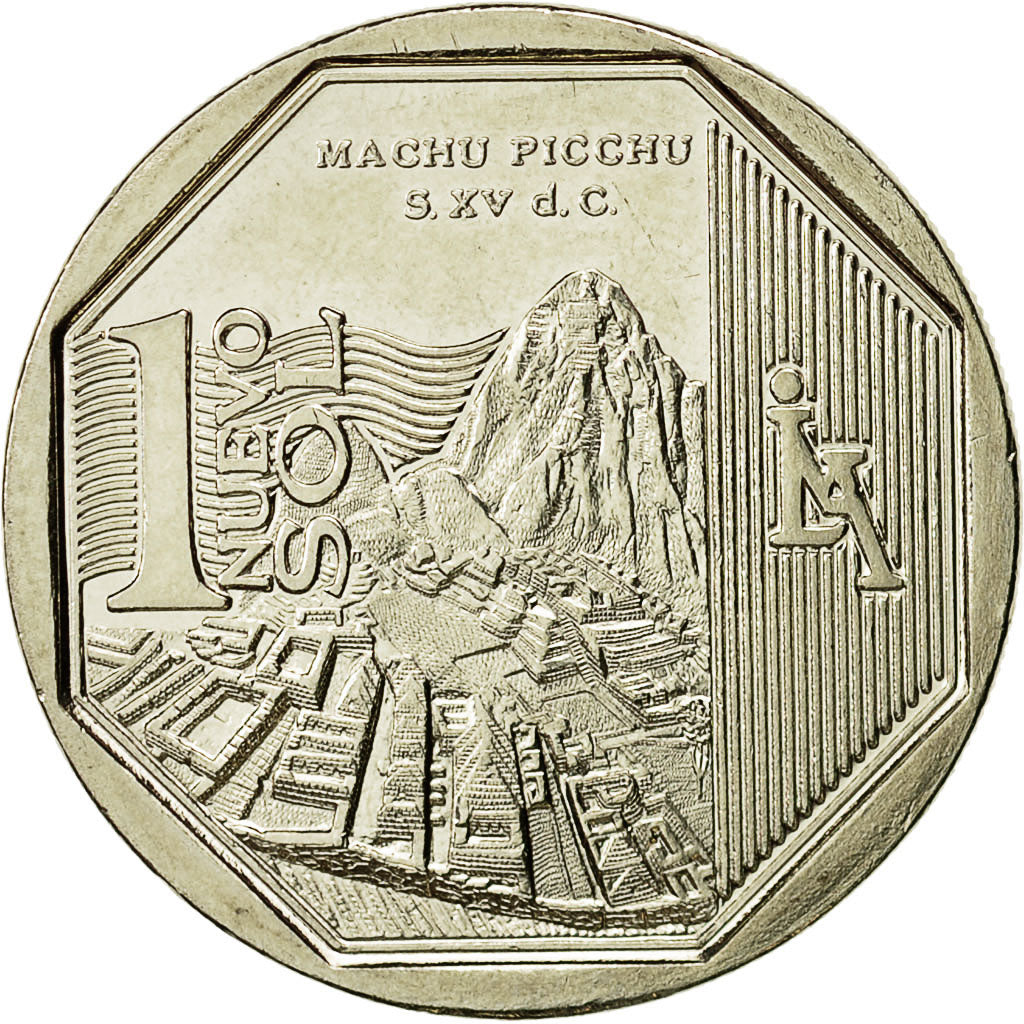 Coin, Peru, Nuevo Sol, 2011, Lima, MS(63), Copper-Nickel-Zinc, KM:360