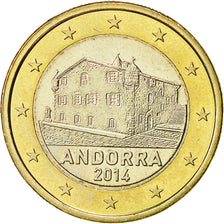 Andorra, 1 Euro, 2014, MS(60-62), Bi-Metallic