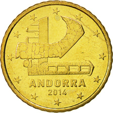 Andorra, 50 Cents, 2014, MS(60-62), Brass