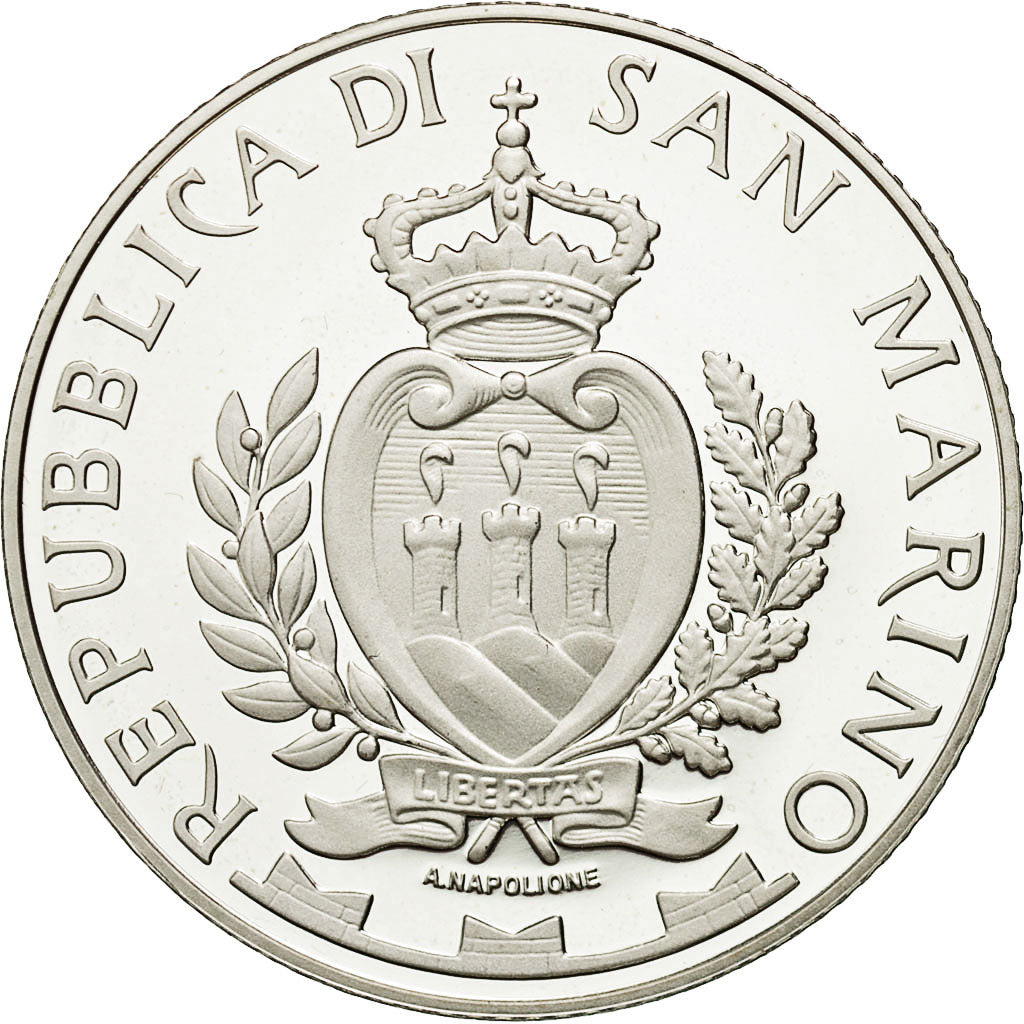 San Marino, 5 Euro, 2014, MS(65-70), Silver