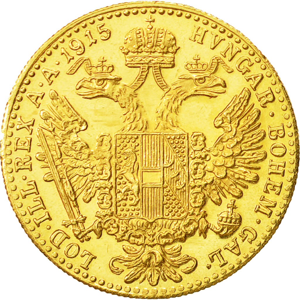 Moneta, Austria, Franz Joseph I, Ducat, 1915, FDC, Oro, KM:2267