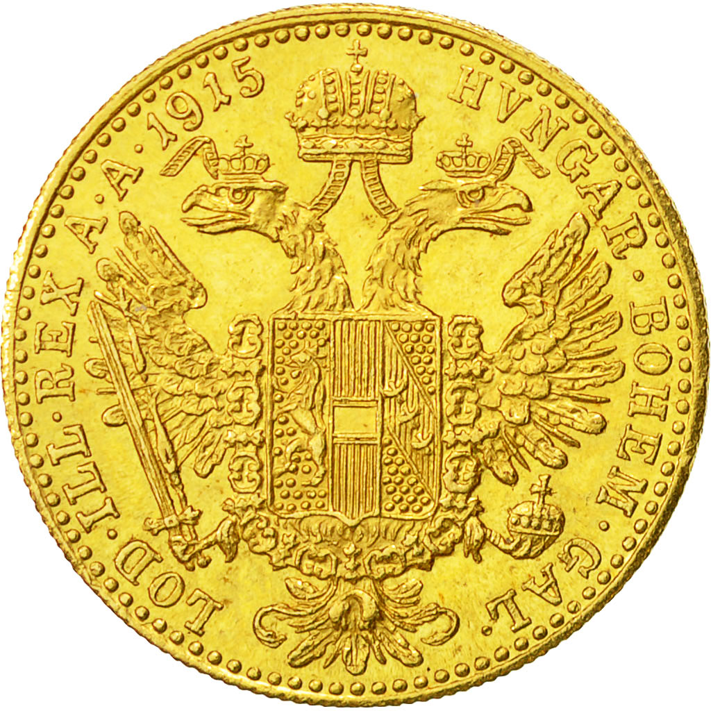 Moneta, Austria, Franz Joseph I, Ducat, 1915, FDC, Oro, KM:2267