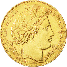 Moneta, Francja, Cérès, 10 Francs, 1896, Paris, AU(50-53), Złoto, KM:830