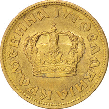 YUGOSLAVIA, Dinar, 1938, KM #19, MS(60-62), Aluminum-Bronze, 21, 3.50