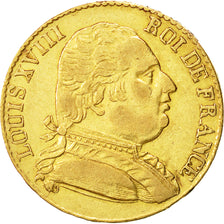 Monnaie, France, Louis XVIII, Louis XVIII, 20 Francs, 1815, Londres, TTB+, Or