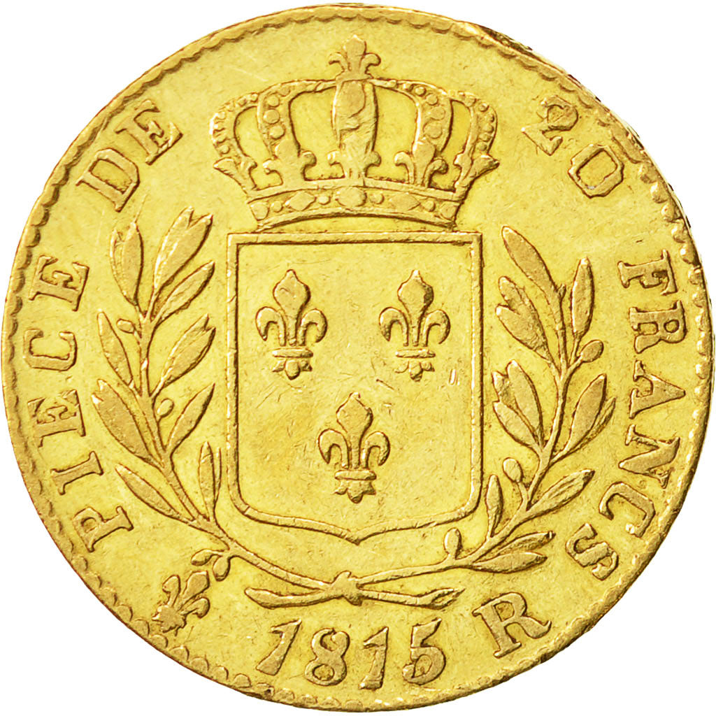 Münze, Frankreich, Louis XVIII, Louis XVIII, 20 Francs, 1815, London, SS+