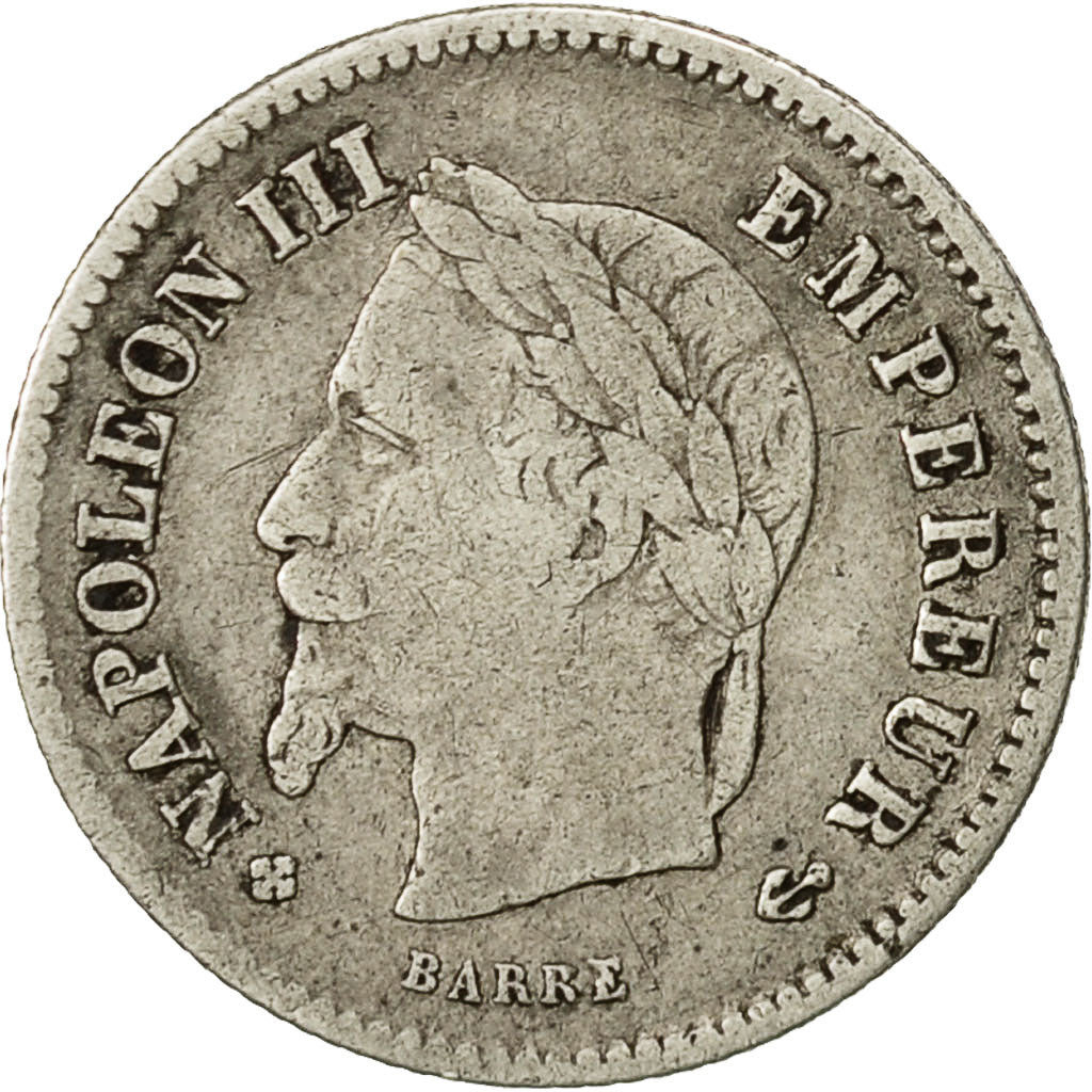 Coin, France, Napoleon III, Napoléon III, 20 Centimes, 1867, Strasbourg