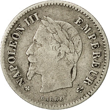 Coin, France, Napoleon III, Napoléon III, 20 Centimes, 1867, Strasbourg