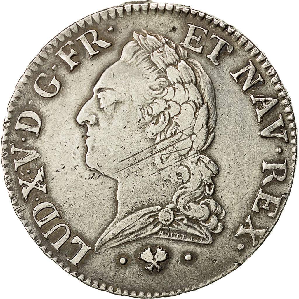 Münze, Frankreich, Louis XV, Écu à la vieille tête, Ecu, 1772, Bayonne, S+